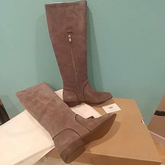 🆕 UGG Gracen Suede block heel riding boots - Picture 3 of 9